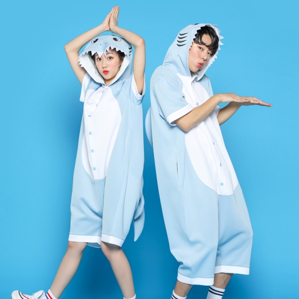 동물잠옷 상어(칠부)