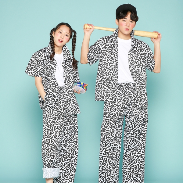 교련복 블랙 반티[반팔+긴바지]