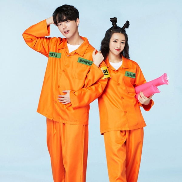 죄수복 반티 오렌지[긴팔세트]