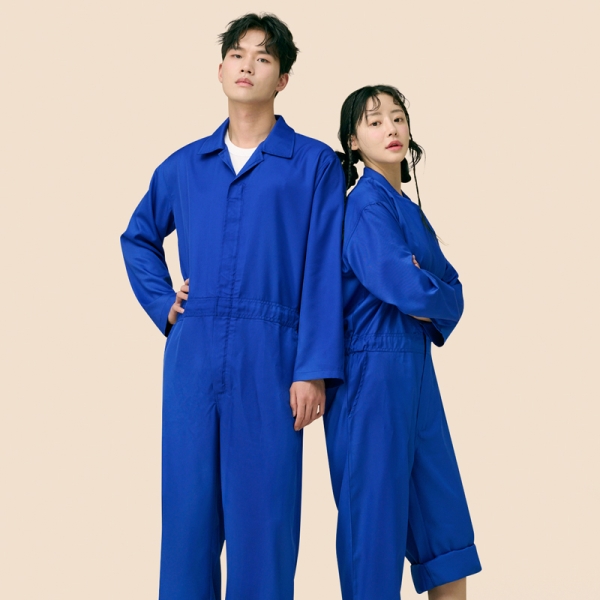 블루 점프수트[긴팔세트]
