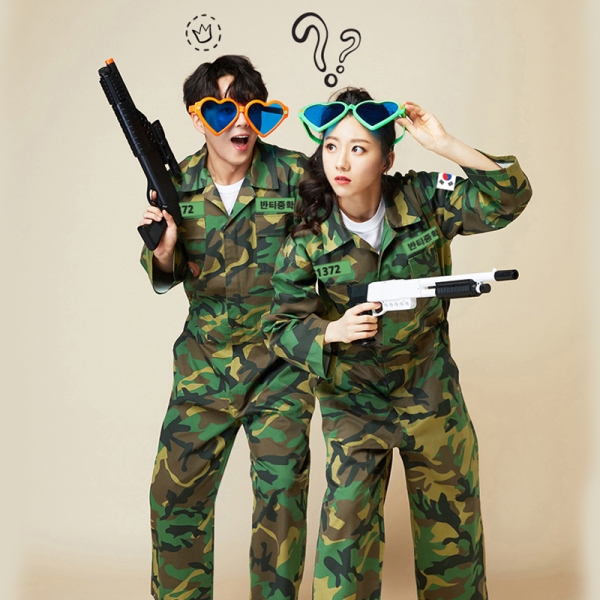개구리군복 점프수트[긴팔세트]