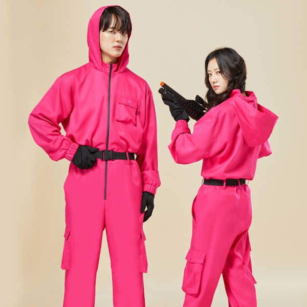 핑크 점프수트[긴팔세트]