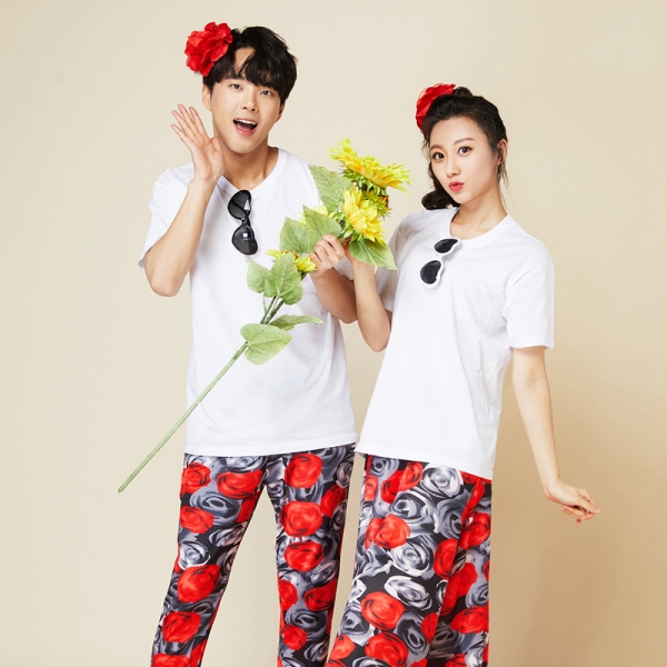 장미반티 몸빼세트[화이트]