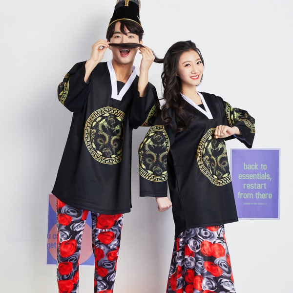 용포반티 몸빼세트 [검정]