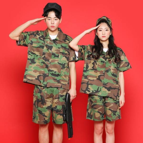 개구리 군복 반티 [반팔]