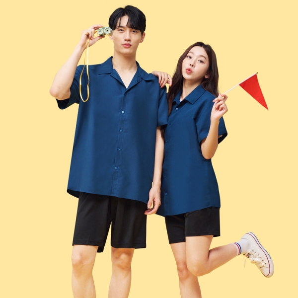 모험꾸러기 반팔 남방 [곤색]