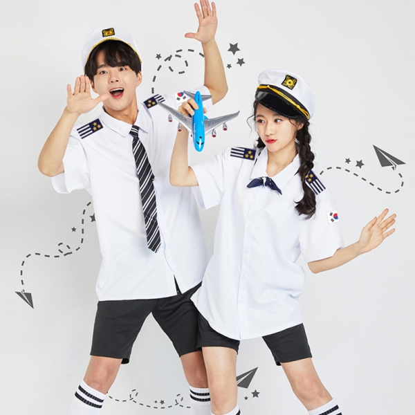 파일럿 해양 반팔 반티 [백색]