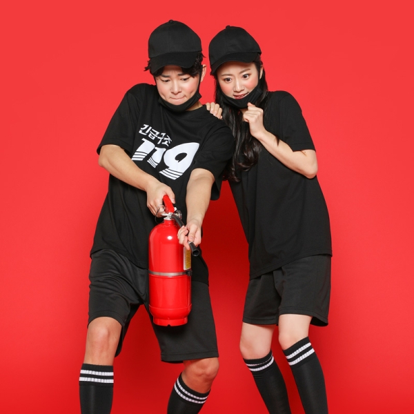 119 소방반티 세트 [블랙]