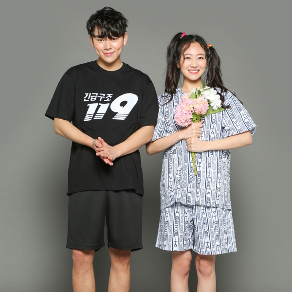 소방관 & 환자 세트 [블랙]