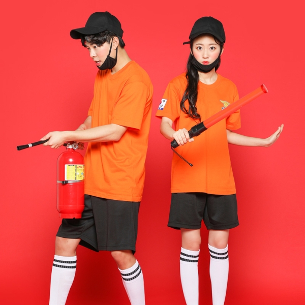 119 소방반티 세트 [오렌지]