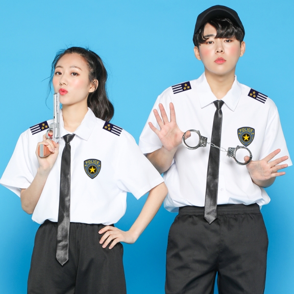 경찰 반팔 남방 [백색]