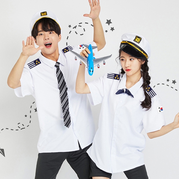 파일럿 해양 반팔 반티 [백색]