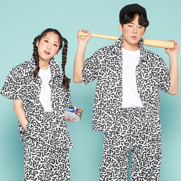 교련복 블랙 반티[반팔+긴바지]