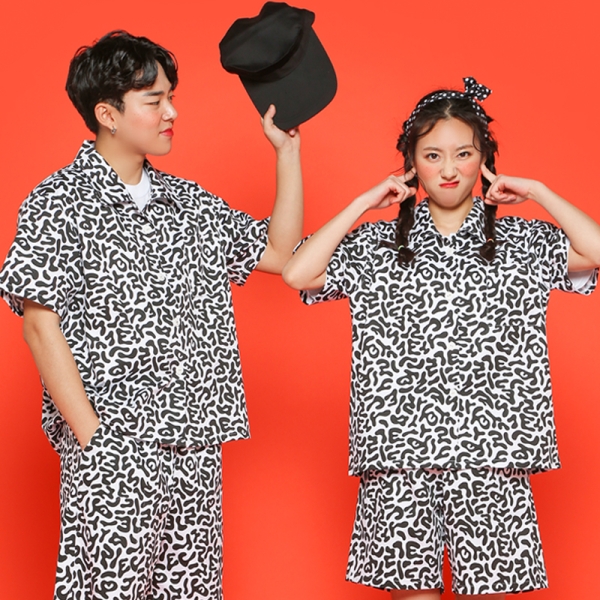 교련복 블랙 반티[반팔+반바지]