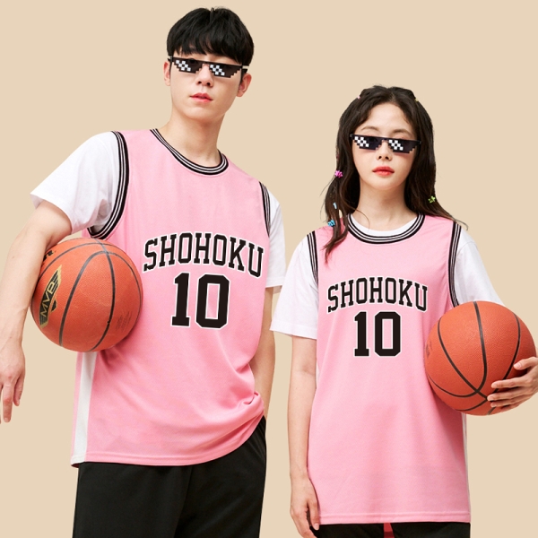 농구나시 반티 - 핑크 [옆라인] = 인쇄포함