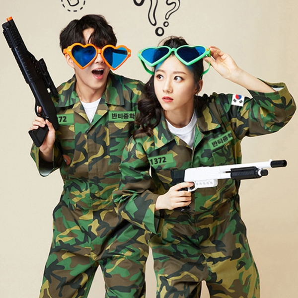 개구리군복 점프수트[긴팔세트]