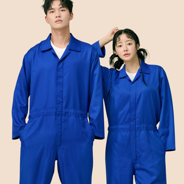 블루 점프수트[긴팔세트]