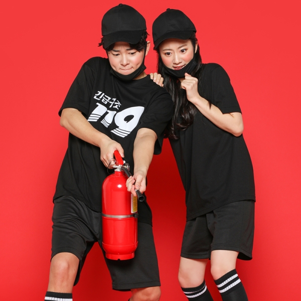 119 소방반티 세트 [블랙]