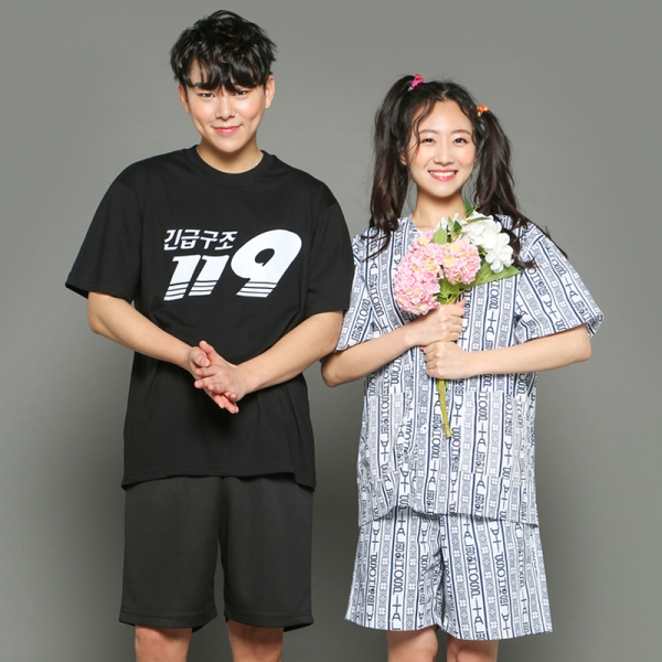 소방관 & 환자 세트 [블랙]