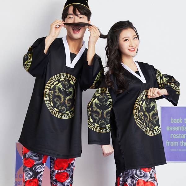 용포반티 몸빼세트 [검정]