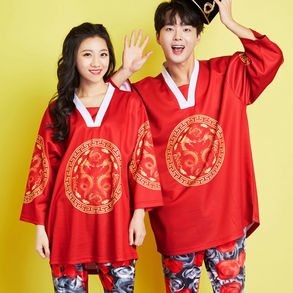 용포반티 몸빼세트 [빨강]