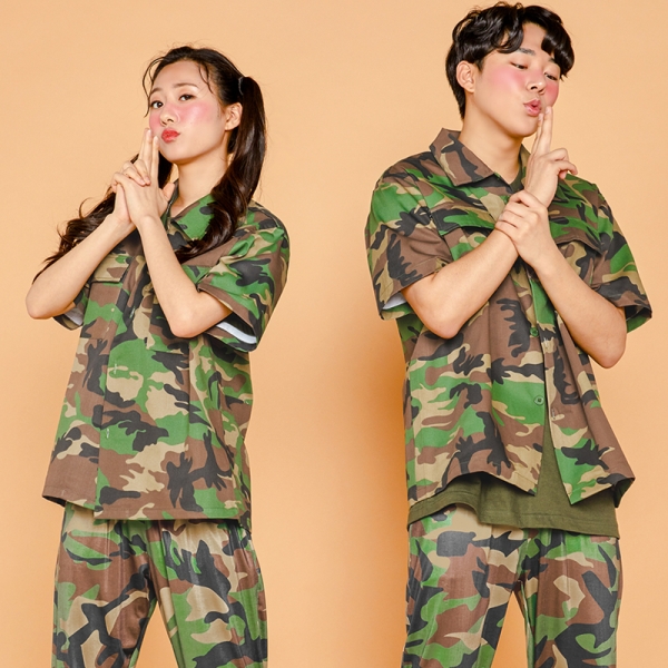 개구리군복 반팔 + 몸빼바지 세트