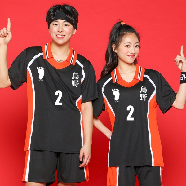 배구복 반티 세트 [블랙] = 세트만 가능